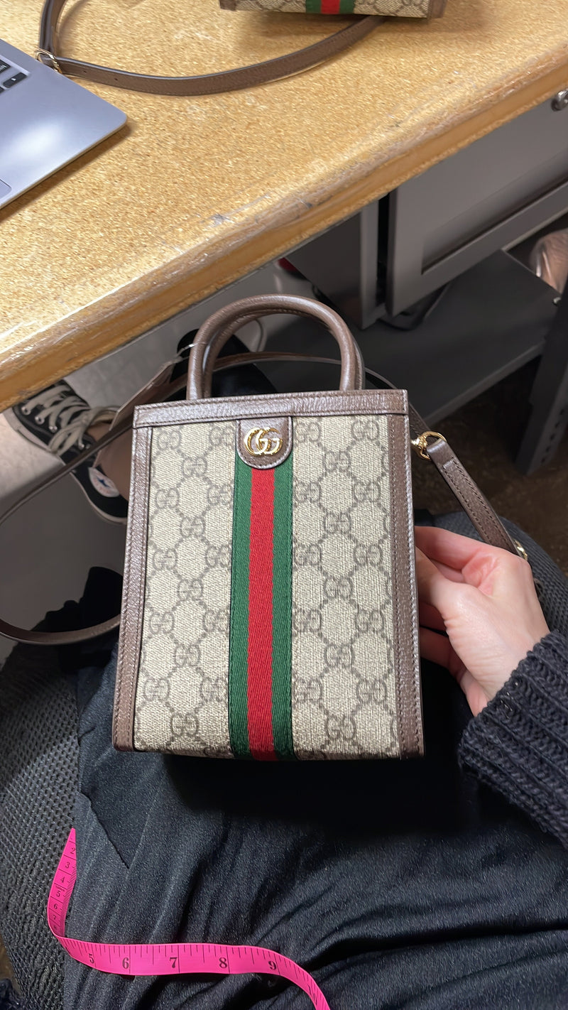 Ophidia Convertible Tote Gg Coated