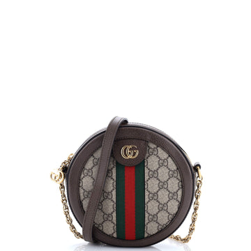 Ophidia Round Shoulder Bag Gg Coated