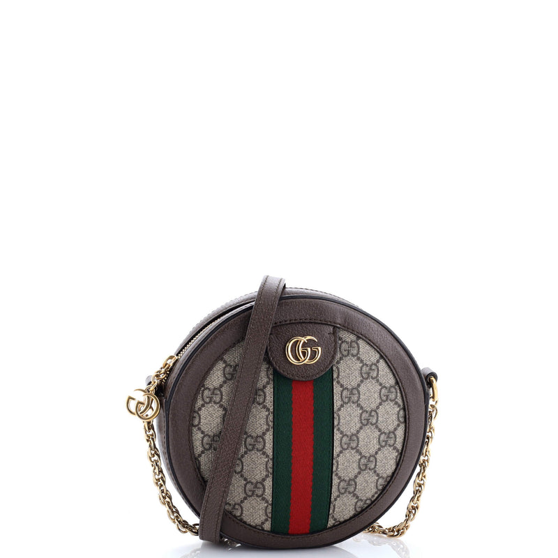 Ophidia Round Shoulder Bag Gg Coated