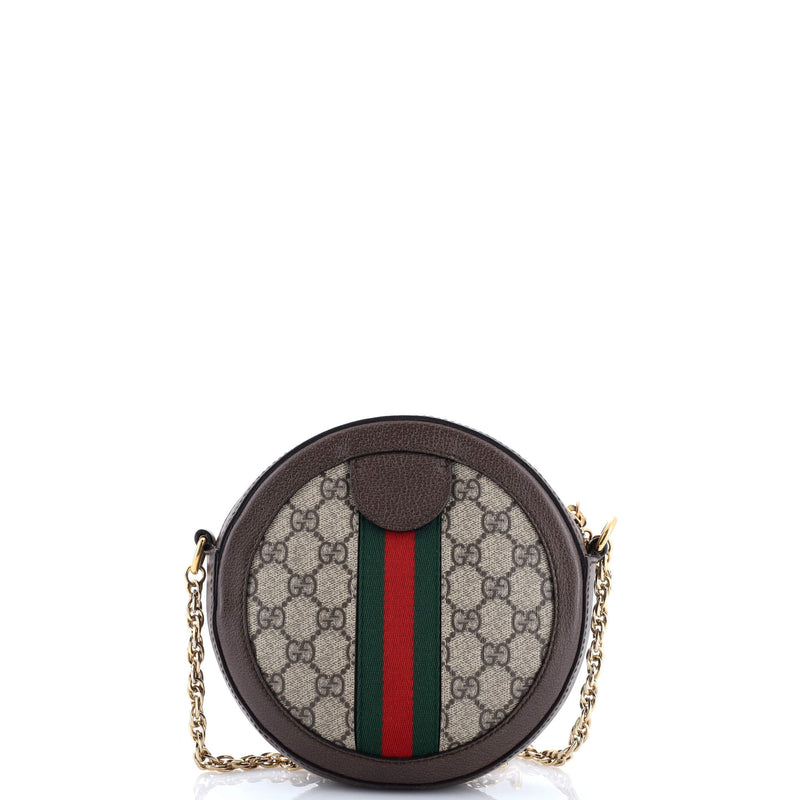 Ophidia Round Shoulder Bag Gg Coated