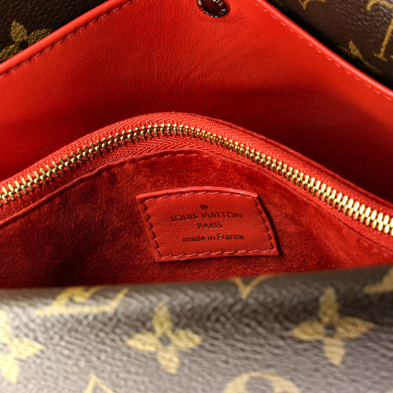 Double V Handbag Calfskin With Canvas