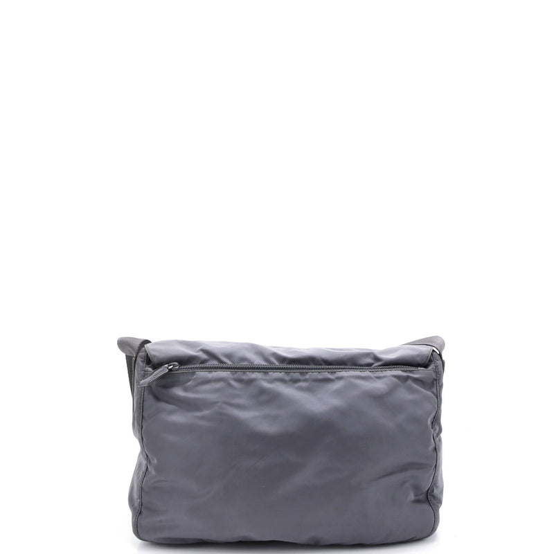 Double Buckle Flap Messenger Bag Tessuto