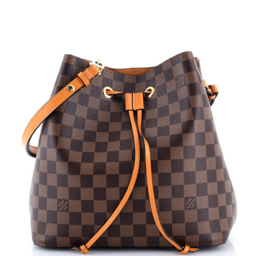 Neonoe Handbag Damier With Leather Mm