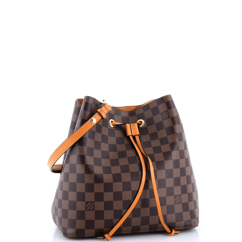 Neonoe Handbag Damier With Leather Mm