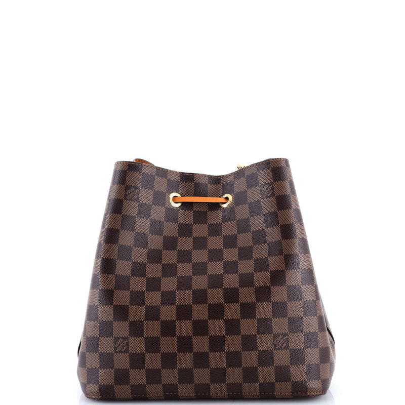 Neonoe Handbag Damier With Leather Mm