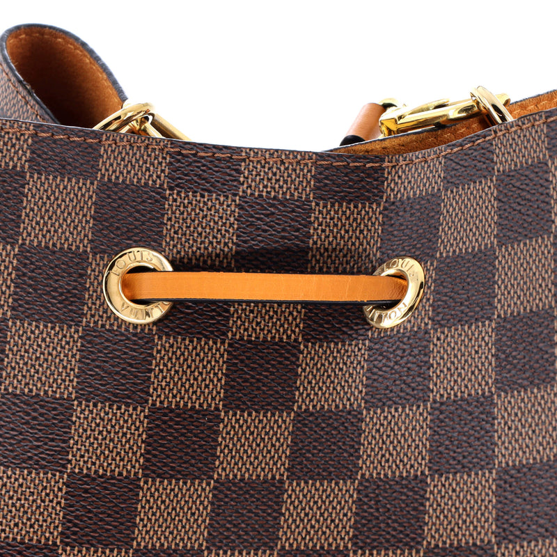 Neonoe Handbag Damier With Leather Mm