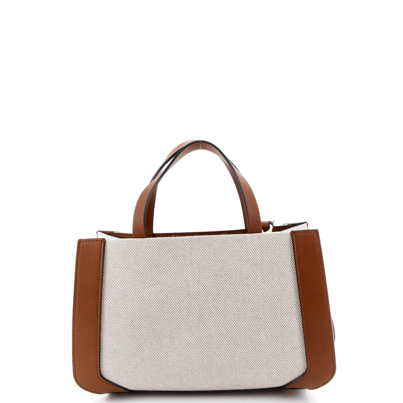 Vlogo Shopper Tote Canvas And Leather