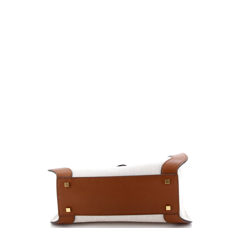 Vlogo Shopper Tote Canvas And Leather