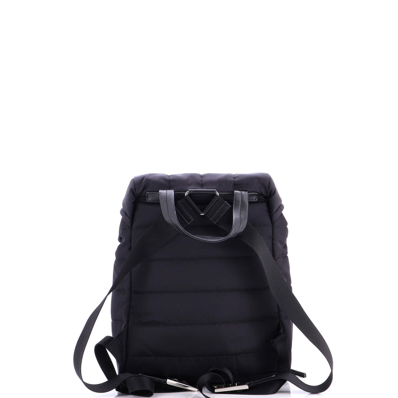 Double Buckle Backpack Quilted Tessuto