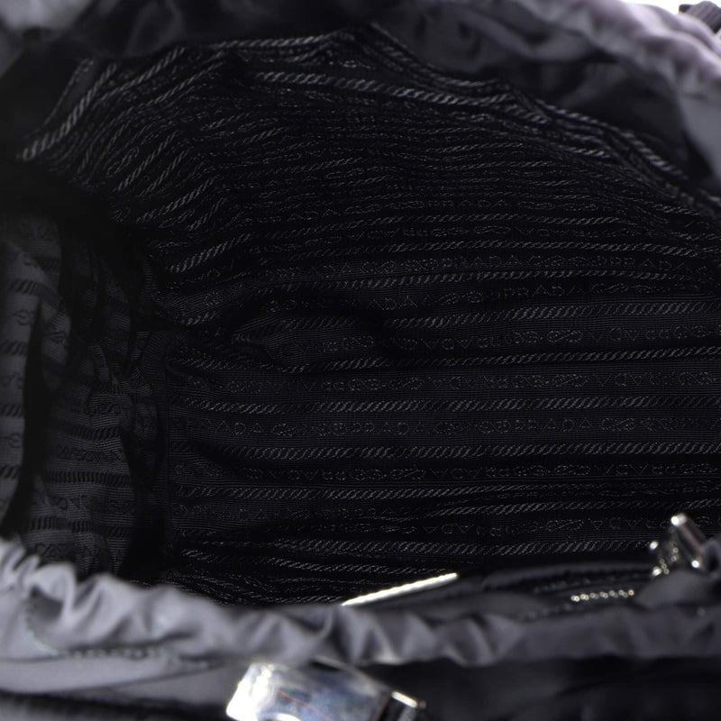 Double Buckle Backpack Quilted Tessuto