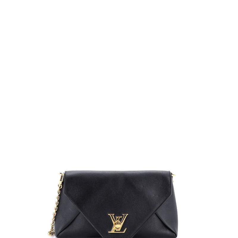 Love Note Chain Clutch Leather