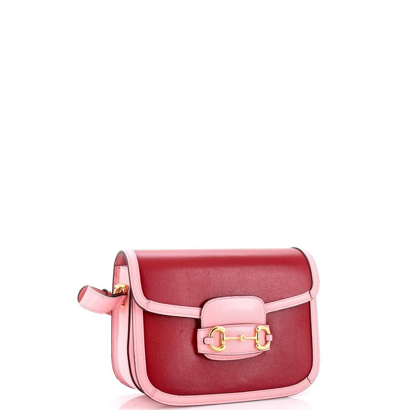 Horsebit Shoulder Bag Printed Leather