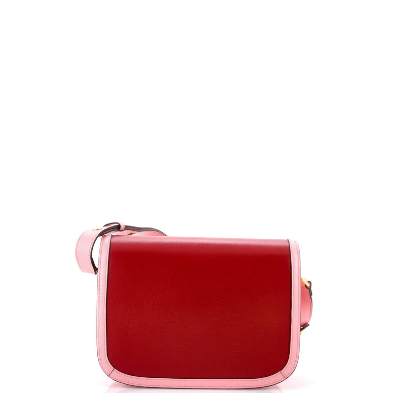 Horsebit Shoulder Bag Printed Leather