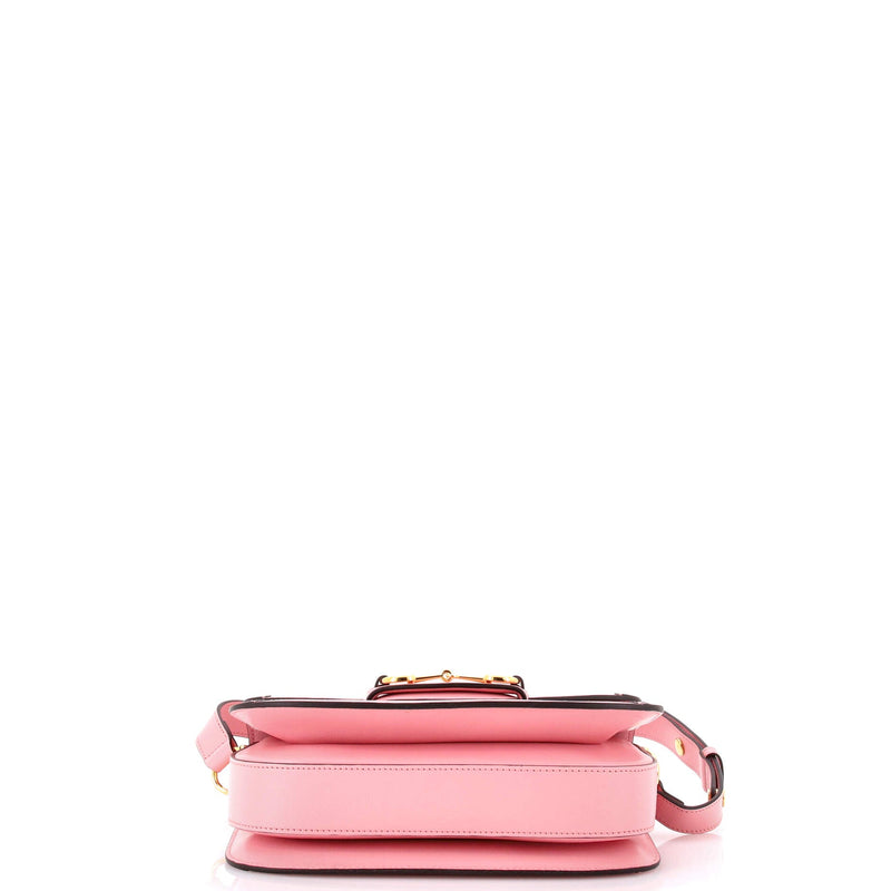 Horsebit Shoulder Bag Printed Leather