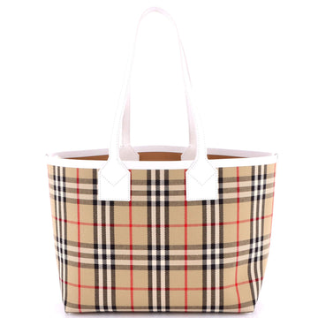 London Tote Vintage Check Canvas Small