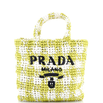 Logo Tote Raffia Small