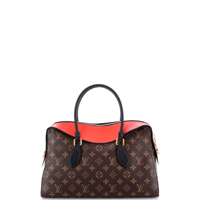 Tuileries Handbag Canvas With Leather