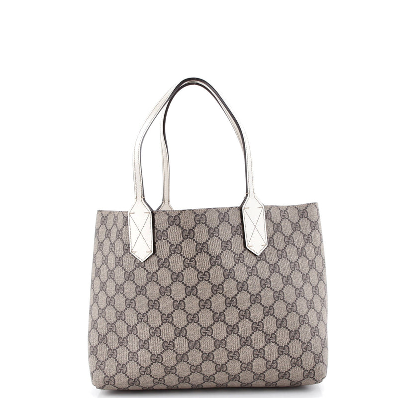 Reversible Tote Gg Print Leather Small