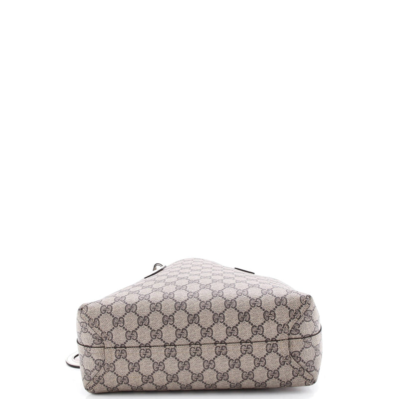 Reversible Tote Gg Print Leather Small