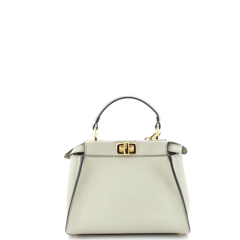 Peekaboo Iconic Bag Leather With Zucca