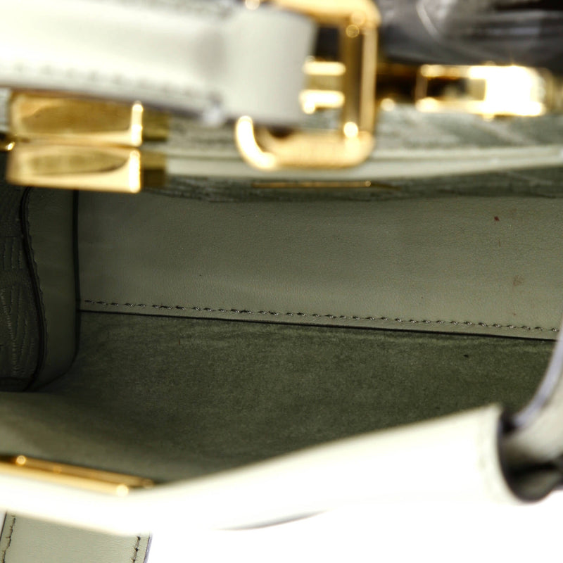 Peekaboo Iconic Bag Leather With Zucca