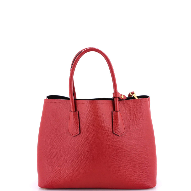 Cuir Double Tote Saffiano Leather Large