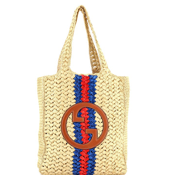 Blondie Nm Open Tote Raffia Small