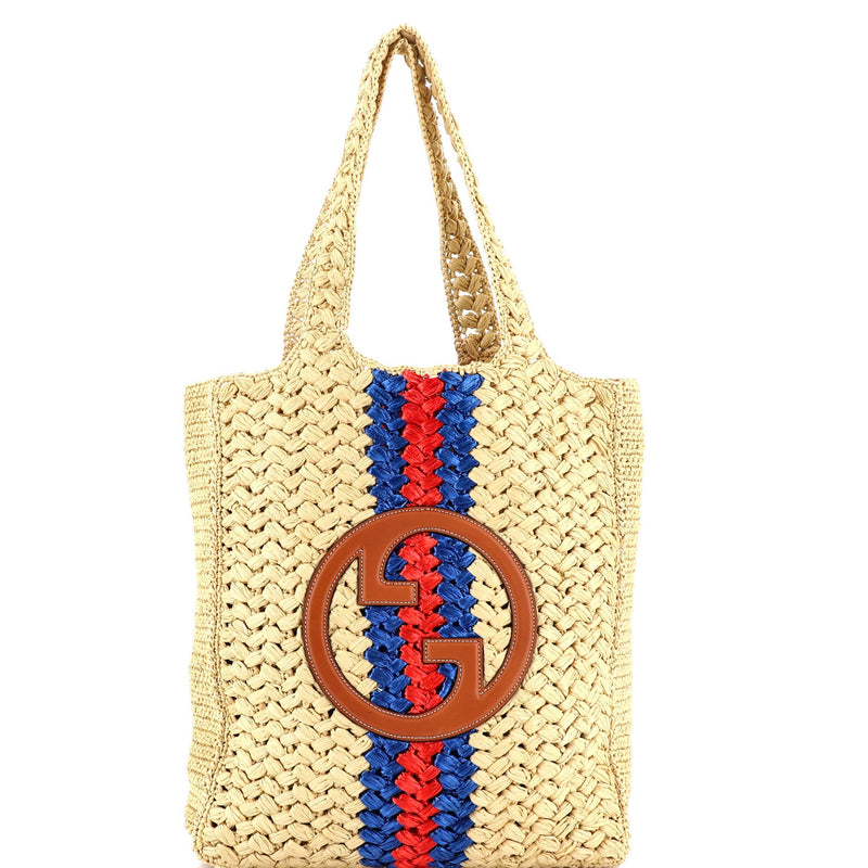 Blondie Nm Open Tote Raffia Small