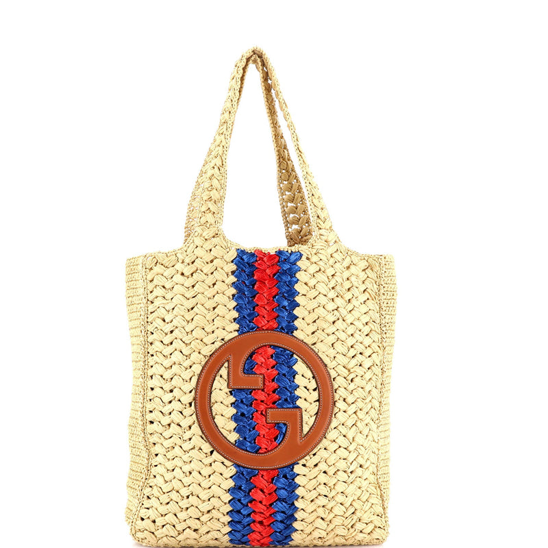 Blondie Nm Open Tote Raffia Small