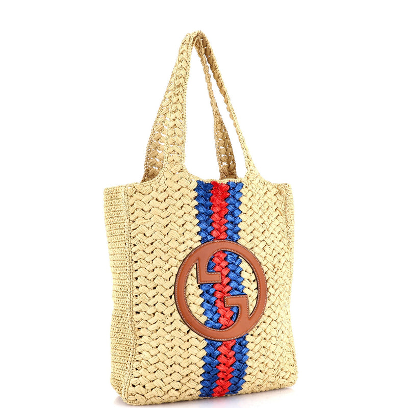 Blondie Nm Open Tote Raffia Small