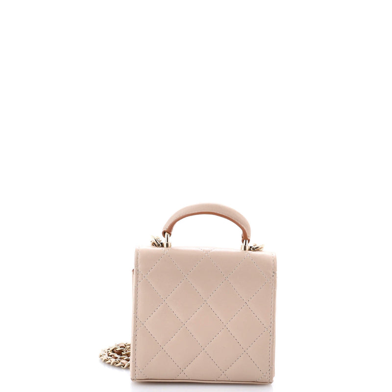 Square Classic Flap Top Handle Clutch