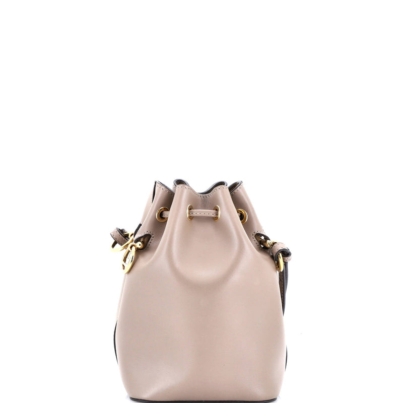 Logo Mon Tresor Bucket Bag Leather Mini