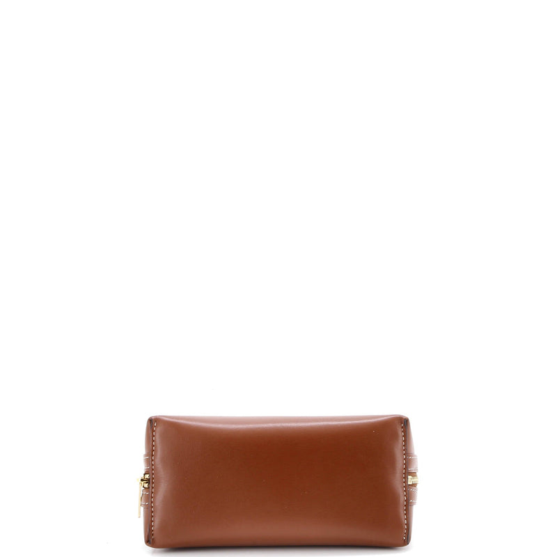 Cuir Triomphe Zip Around Chain Clutch