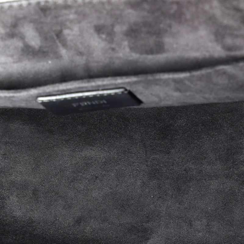 Kan I F Shoulder Bag Leather And Zucca