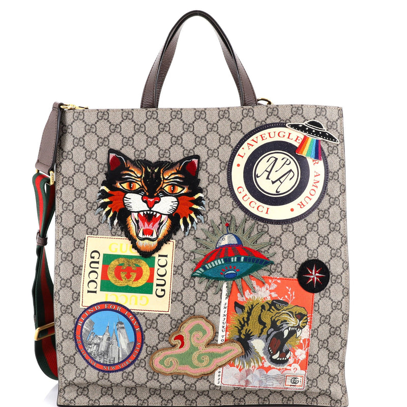 Courrier Convertible Soft Open Tote Gg