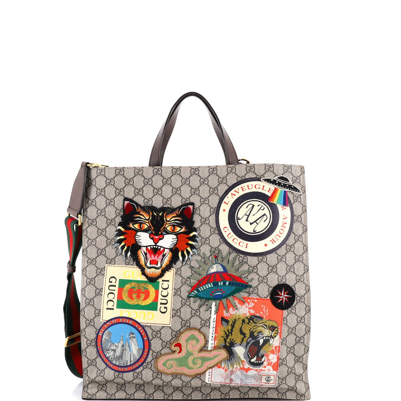 Courrier Convertible Soft Open Tote Gg