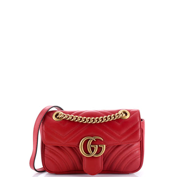 Gg Marmont Flap Bag Matelasse Leather