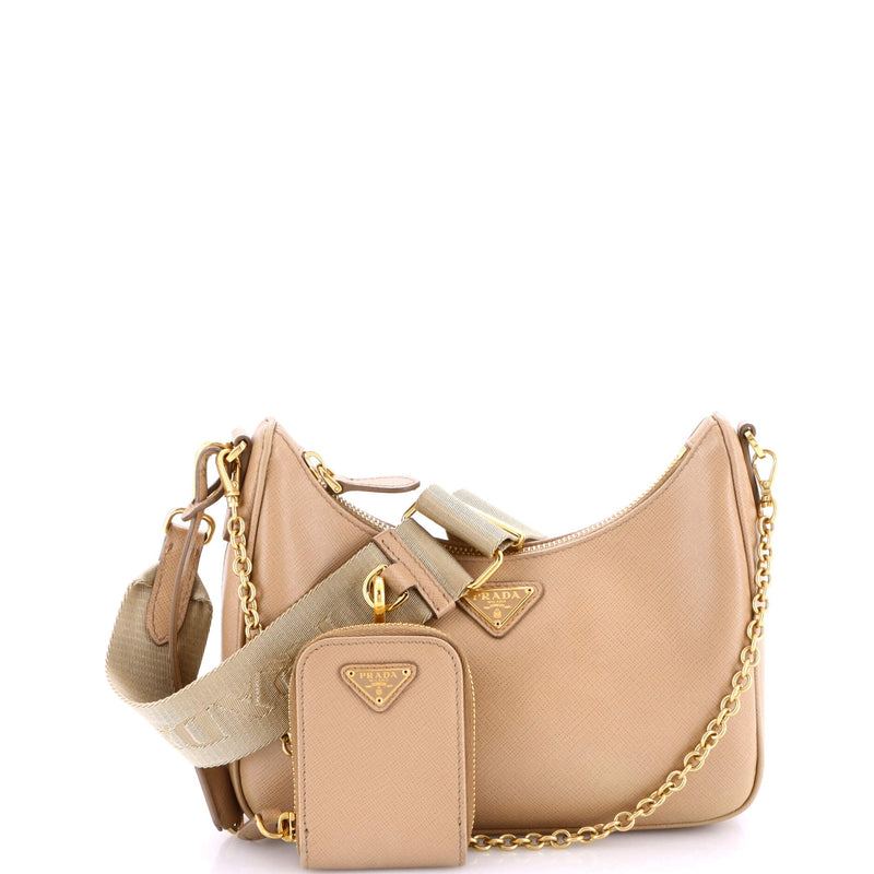 Re-Edition Shoulder Bag Saffiano Leather