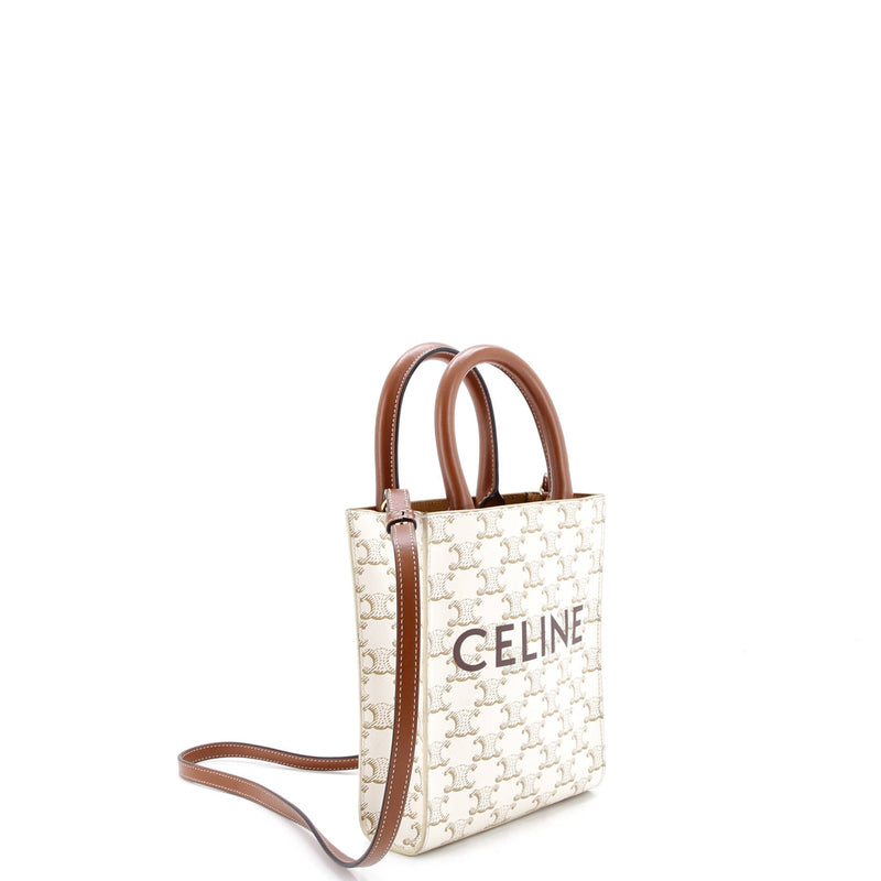 Vertical Cabas Tote Triomphe Coated