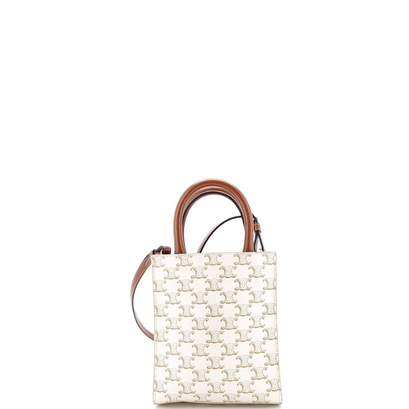 Vertical Cabas Tote Triomphe Coated