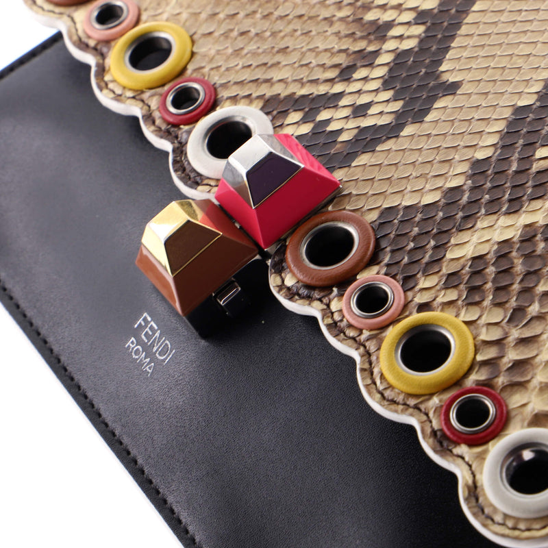 Eyelet Kan I Bag Leather And Python