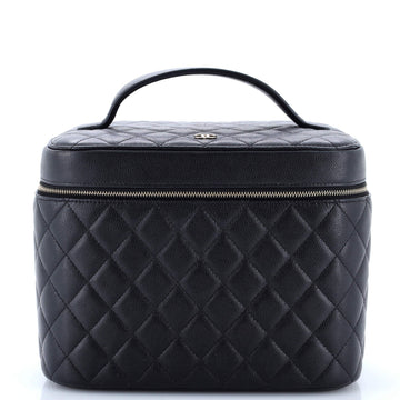Classic Vanity Case Quilted Caviar