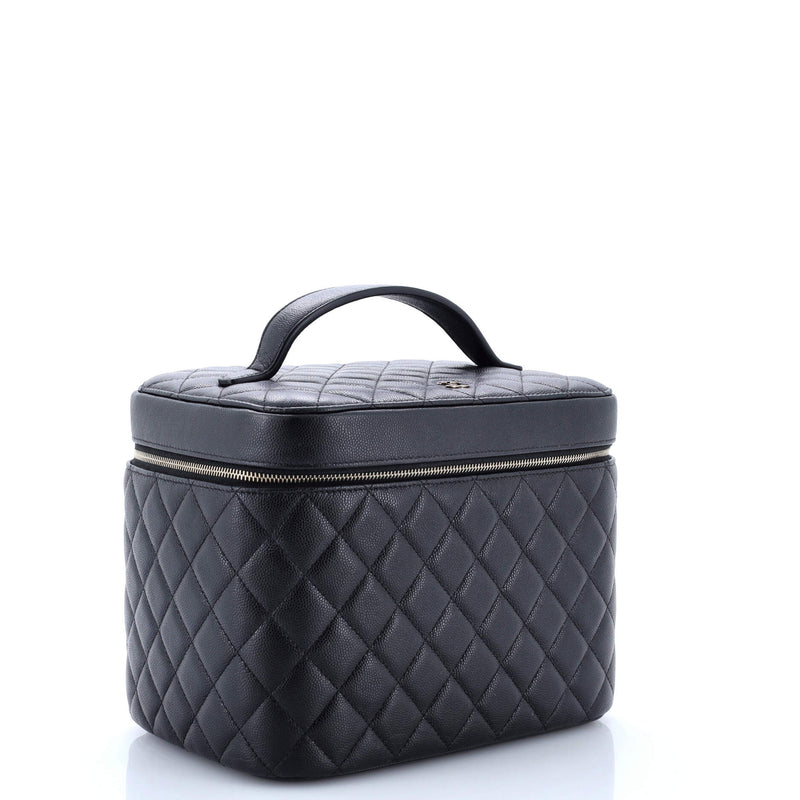 Classic Vanity Case Quilted Caviar