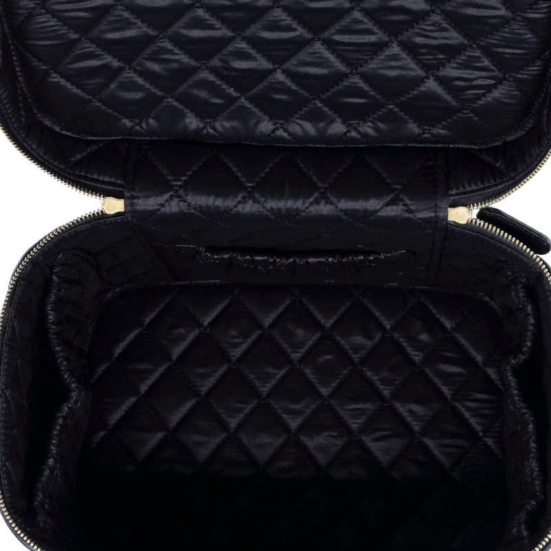 Classic Vanity Case Quilted Caviar