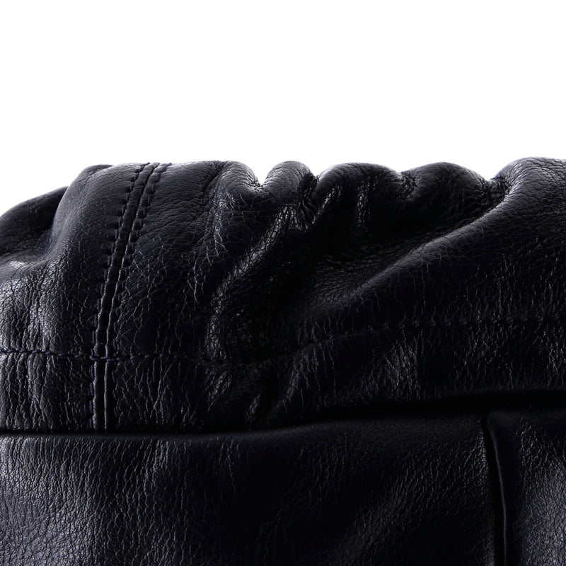 Tonal Gg Drawstring Tote Leather