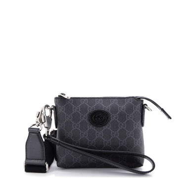 Interlocking G Patch Wristlet Messenger