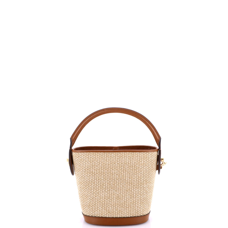 Petit Bucket Nm Bag Raffia With Leather