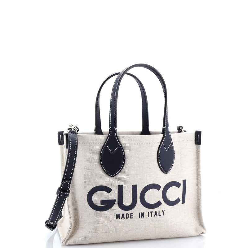 Logo Shopper Tote Printed Canvas Small