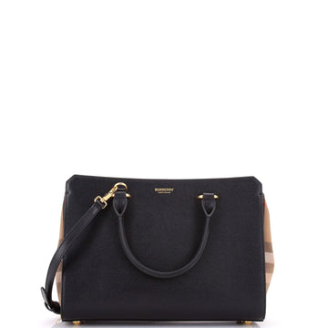 Banwell Tote Leather And House Check