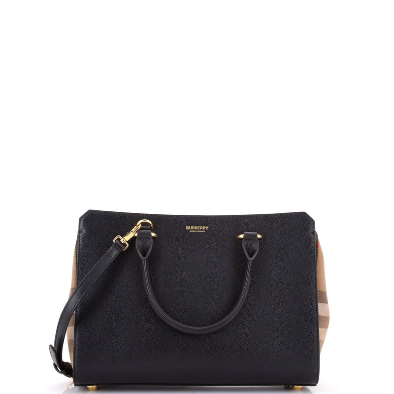 Banwell Tote Leather And House Check